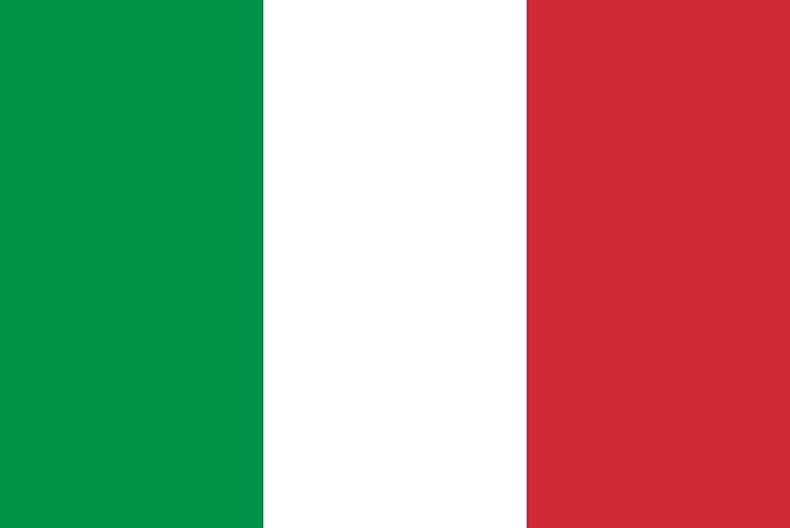 Flag of Italy. 